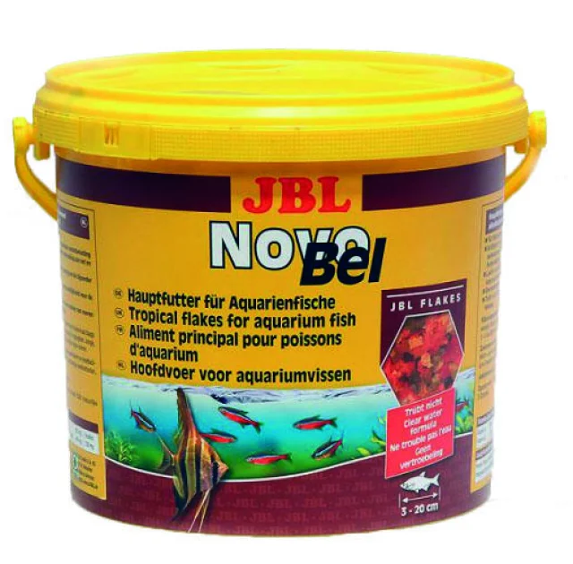 Основной корм в форме хлопьев JBL NovoBel для аквариумных рыб, 10.5 л