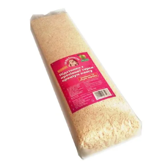 Мой Пушистик древесная подстилка прессованная (яблоко)