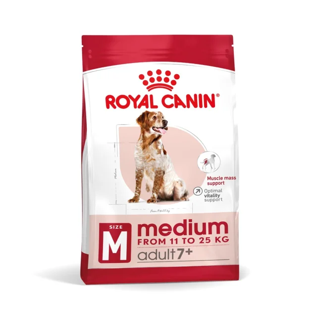 Сухой корм Royal Canin Medium Adult 7+ для собак средних пород старше 7 лет, 4 кг