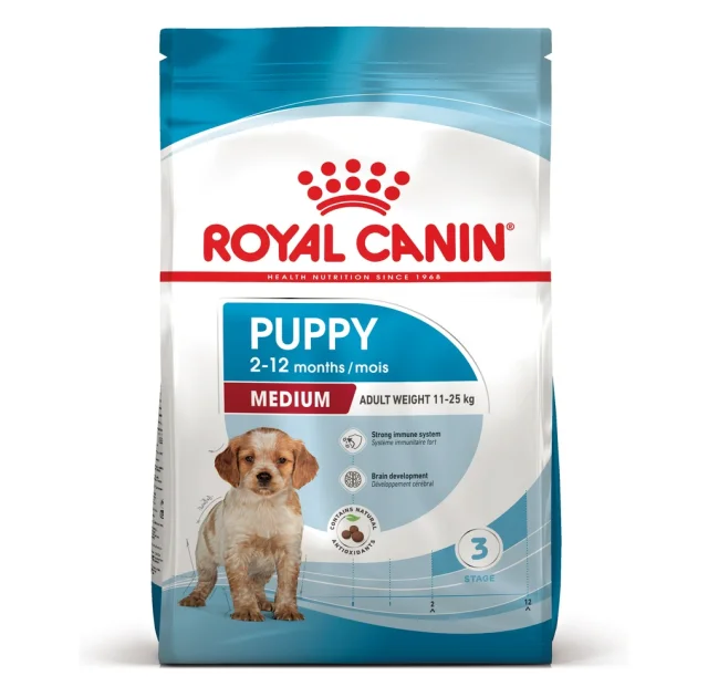 Сухой корм Royal Canin Medium Puppy для щенков средних пород до 12 месяцев, 1 кг