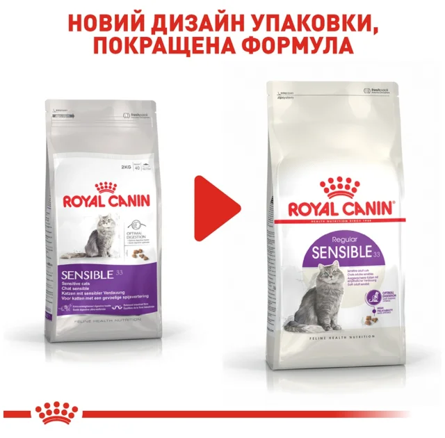 Сухий корм Royal Canin Sensible при чутливому травленні у кішок, 4 кг
