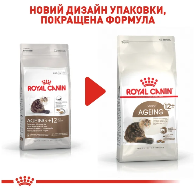 Сухий корм Royal Canin Ageing 12+ для кішок від 12 років, 2 кг