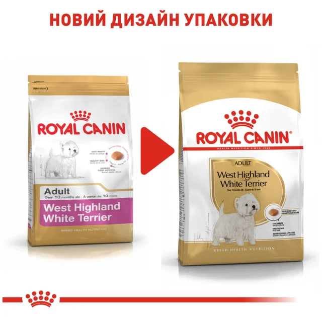 Сухий корм Royal Canin West Highland White Terrier Adult для вест хайленд уайт тер'єрів, 3 кг