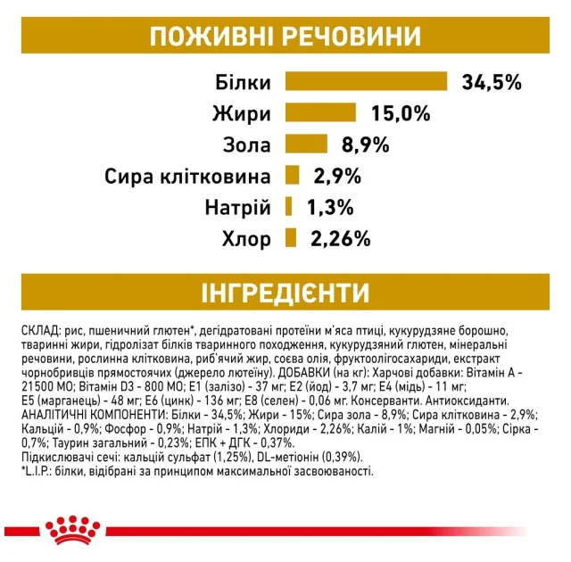Сухий корм Royal Canin Urinary S / O при сечокам'яній хворобі у кішок, 3.5 кг