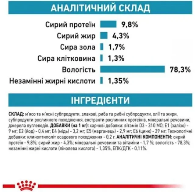 Вологий корм Royal Canin Skin & Coat при дерматозе і випаданні шерсті у котів, 85 г