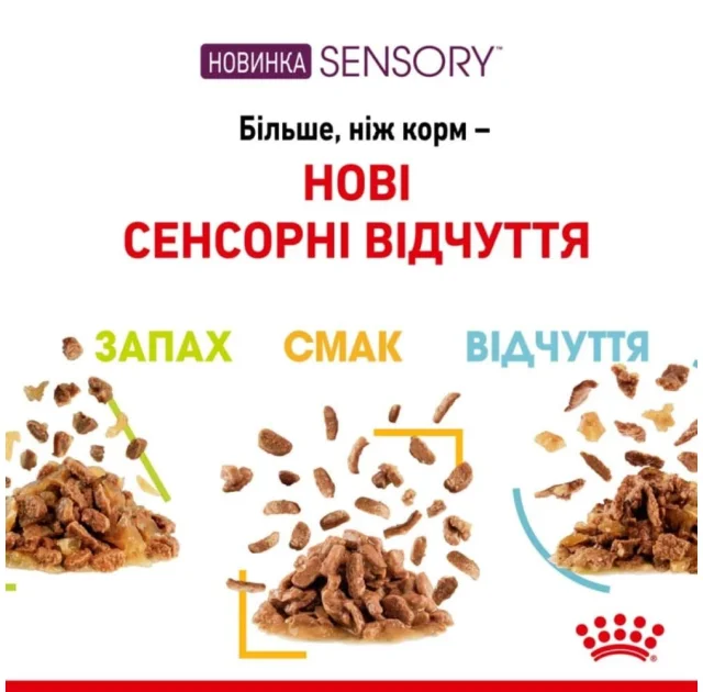 Вологий корм Royal Canin Sensory Feel Jelly для вибагливих котів, шматочки в желе, 85 г