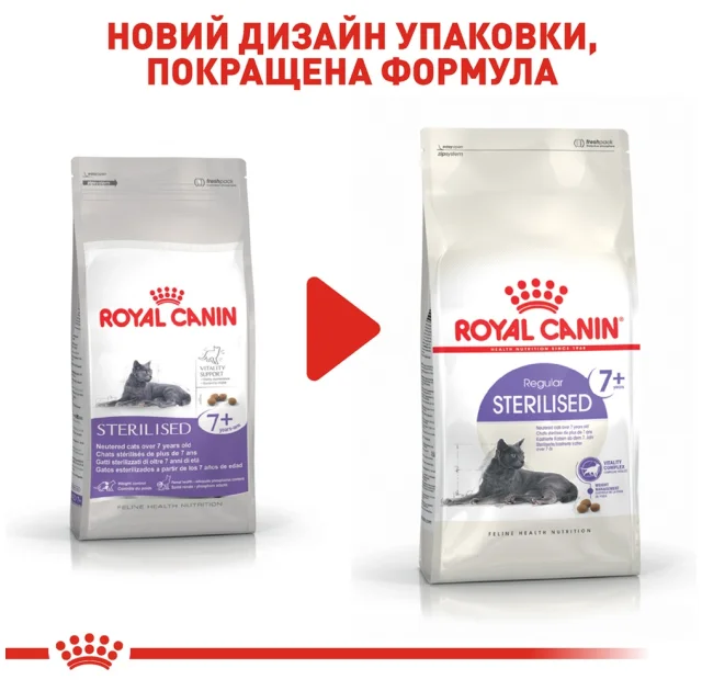 Сухой корм Royal Canin Sterilised 7+ для стерилизованных пожилых кошек, 10 кг