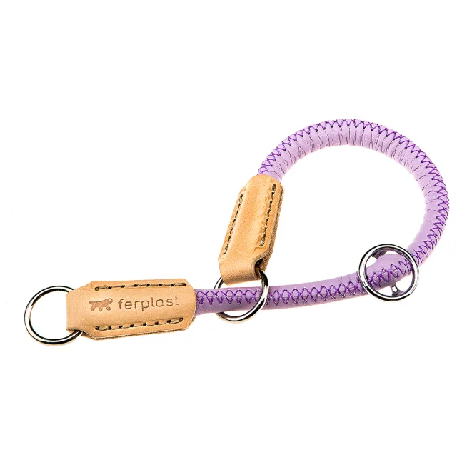 Нашийник-полуудавка Ferplast Derby CS10 / 35 Purple для собак з еко-шкіри, чорна, A: 35 см, 10 мм