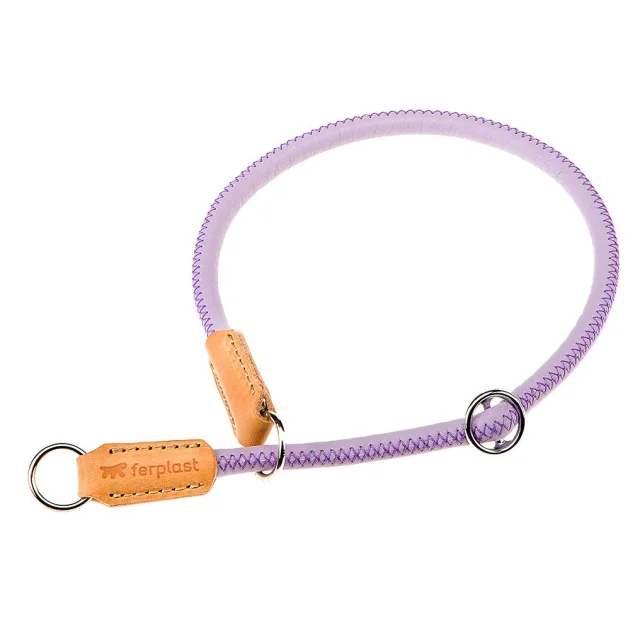 Нашийник-полуудавка Ferplast Derby CS10 / 60 Purple для собак з еко-шкіри, чорна, A: 60 см, 10 мм