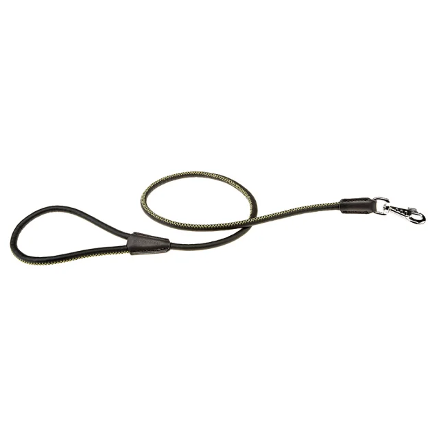 Поводок из эко-кожи Ferplast Derby G7/110 Black для собак, 7 мм, 110 см