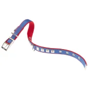 Нейлоновий нашийник Ferplast Dual CF20 / 43 Colours Blue-Red для собак, 20 мм, A: 35 ÷ 43 см