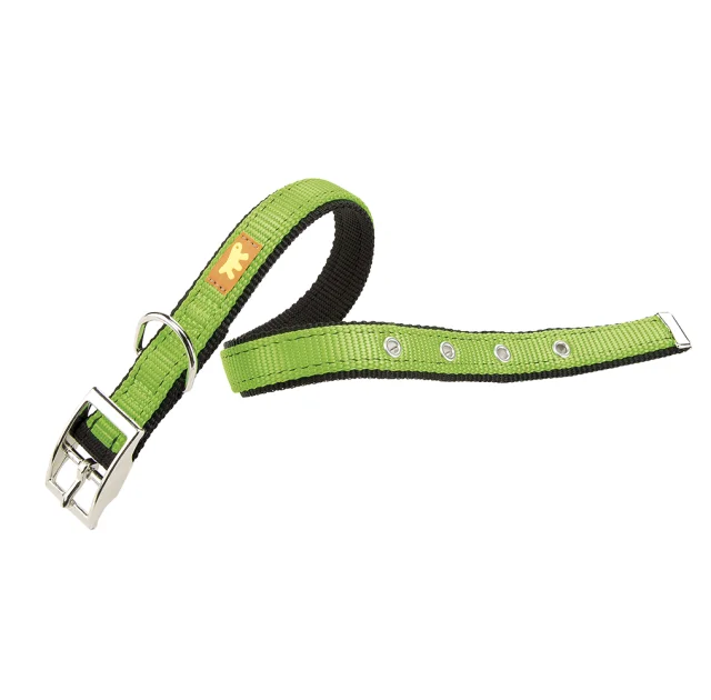 Нейлоновий нашийник Ferplast Dual CF25 / 43 Colours Green для собак, 25 мм, A: 37 ÷ 45 см
