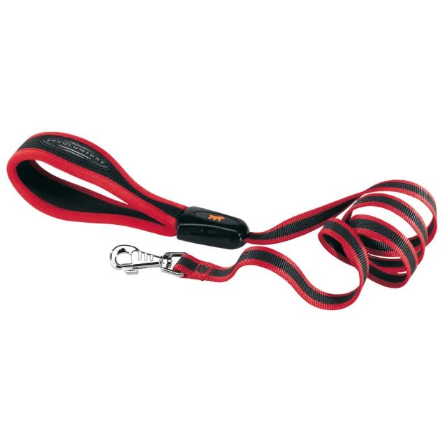 Поводок Ferplast Ergocomfort G25/120 Red для собак с эргономичной ручкой на подкладке, 25 мм, 120 см