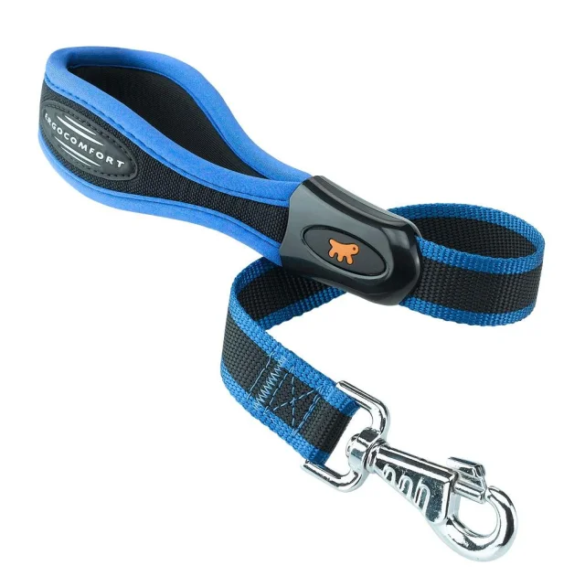 Поводок Ferplast Ergocomfort GM25/55 Blue для собак с эргономичной ручкой на подкладке, 25 мм, 5 см