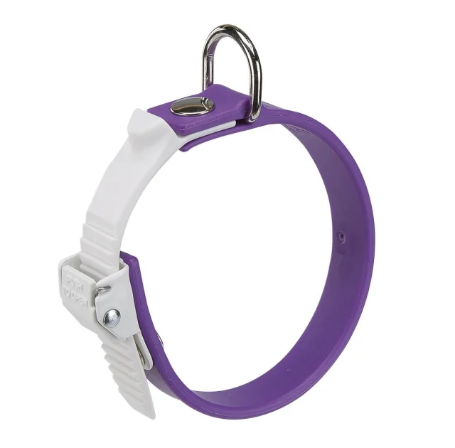 Еластичний нашийник з системою регулювання Ferplast Ergoflex C15 / 22 Purple для собак, A: 18 ÷ 22 см, B: 15 мм