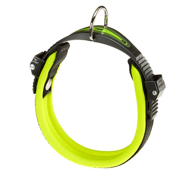 Нашийник на м'якій підкладці Ferplast Ergofluo C15 / 33 Yellow для собак, A: 25 ÷ 33 см, B: 15 мм