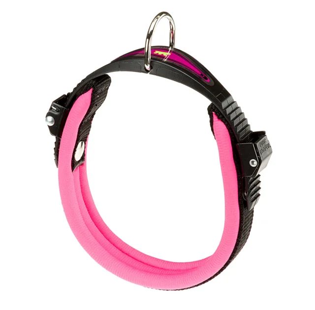 Нашийник на м'якій підкладці Ferplast Ergofluo C15 / 33 Pink для собак, A: 25 ÷ 33 см, B: 15 мм
