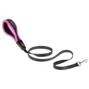 Эргономичный поводок Ferplast Ergofluo G20/120 Pink для собак с ручкой на мягкой подкладке, 20 мм, 120 см