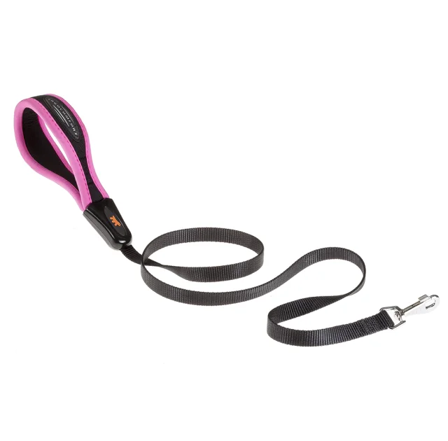 Эргономичный поводок Ferplast Ergofluo G20/120 Pink для собак с ручкой на мягкой подкладке, 20 мм, 120 см