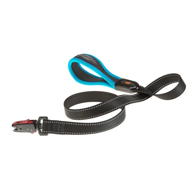Поводок Ferplast Ergofluo Matic G25/120 Blue для собак с автоматическим карабином, 25 мм, 120 см