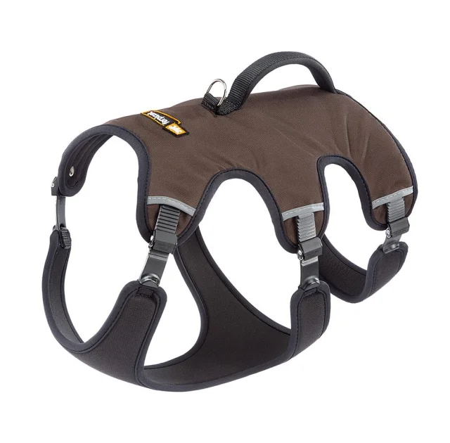 Эргономичная шлейка Ferplast Ergotrekking P M Brown для собак с системой микро-регулирования
