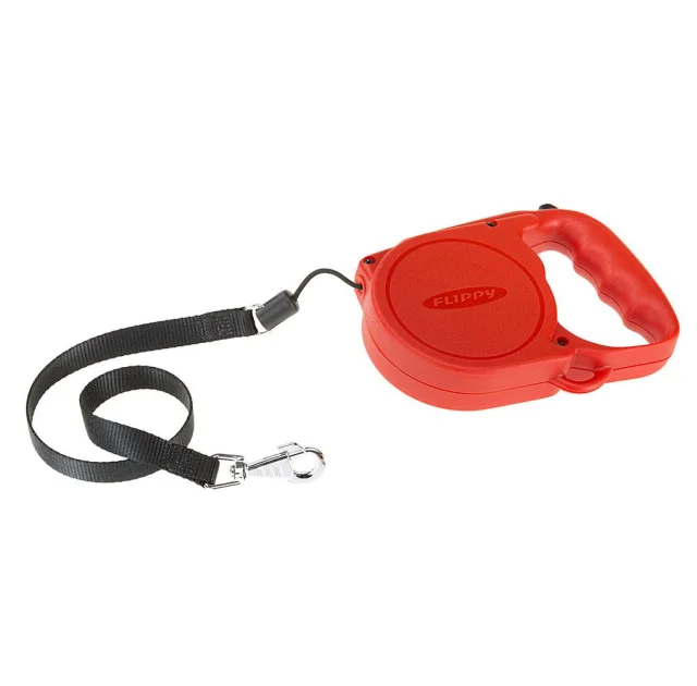 Автоматичний поводок-рулетка для собак до 40 кг Ferplast Flippy Regular Large Red, червоний, 5 м