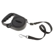 Автоматичний поводок-рулетка для собак до 25 кг Ferplast Flippy Regular Medium Black, чорний, 5 м