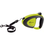 Поводок-рулетка для собак до 12 кг Ferplast Flippy Tech Cord S Green зі шнуром, 3 м