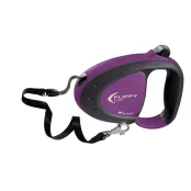 Поводок-рулетка для собак до 25 кг зі стрічкою Ferplast Flippy Tech Tape M Purple, фіолетовий, 3 м