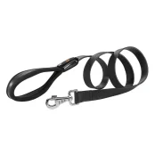 Кожаный поводок Giotto G20/120 Black для собак, 20 мм, 120 см