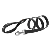 Кожаный поводок Giotto G25/120 Black для собак, 25 мм, 120 см