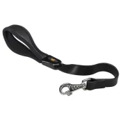 Кожаный поводок Giotto GM25/60 Black для собак, 25 мм, 60 см