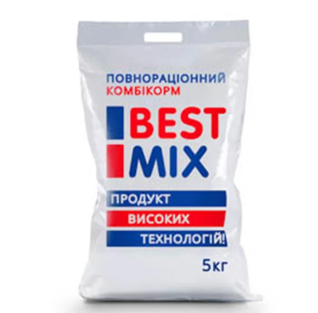 Комбікорм Best Mix для продуктивної несучки і перепела, 5 кг