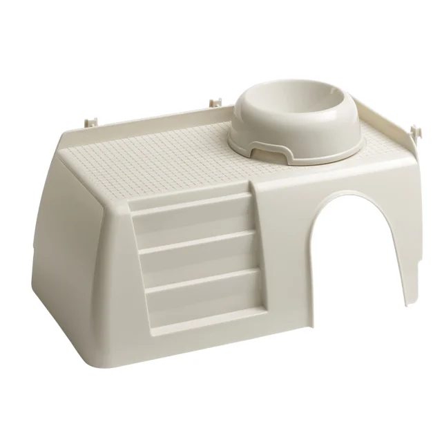 Пластиковый домик Ferplast Pub 3252 With Feeding Bowl для маленьких животных с лестницей и миской