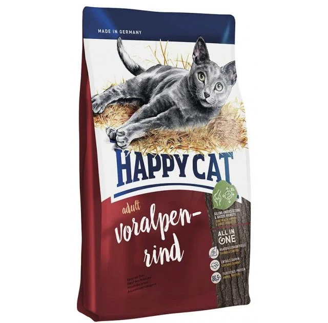 Сухий корм Happy Cat Supreme Adult Voralpen-Rind для дорослих котів, з яловичиною, 300 г