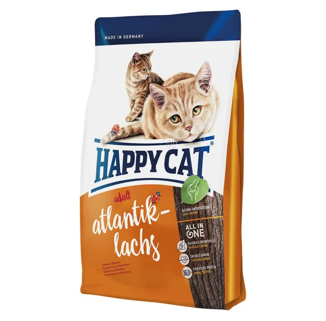 Сухий корм Happy Cat Supreme Adult Atlantik-Lachs для дорослих котів, з лососем, 300 г