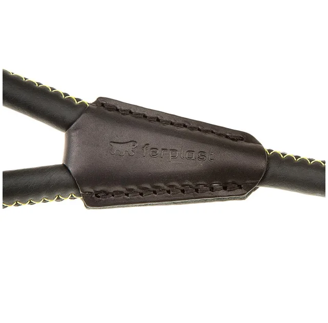 Поводок из эко-кожи Ferplast Derby G10/110 Black для собак, 10 мм, 110 см