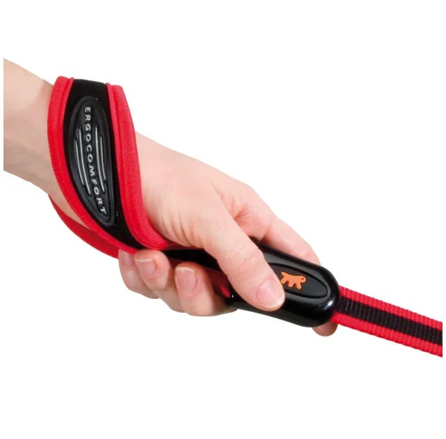 Поводок Ferplast Ergocomfort G25/120 Grey для собак с эргономичной ручкой на подкладке, 25 мм, 120 см