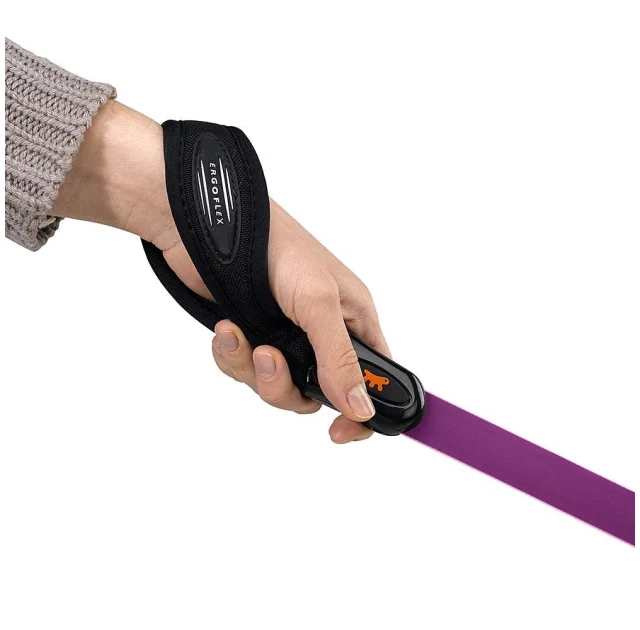 Эластичный поводок с эргономичной ручкой Ferplast Ergoflex G18/110 Purple для собак, 18 мм, 110 см