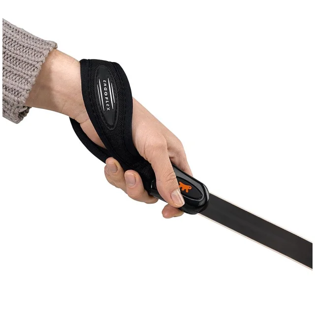 Эластичный поводок с эргономичной ручкой Ferplast Ergoflex G25/110 Black для собак, 25 мм, 110 см