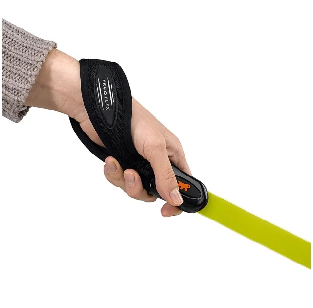 Эластичный поводок с эргономичной ручкой Ferplast Ergoflex GM25/55 Green для собак, 25 мм, 55 см