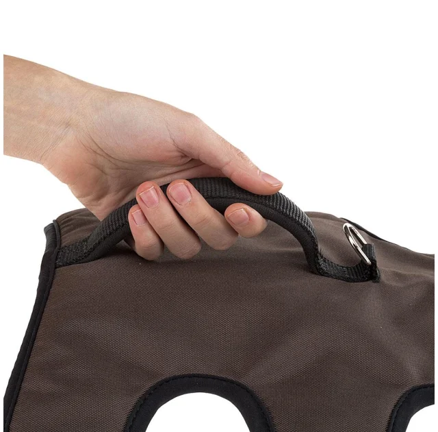 Эргономичная шлейка Ferplast Ergotrekking P S Brown для собак с системой микро-регулирования