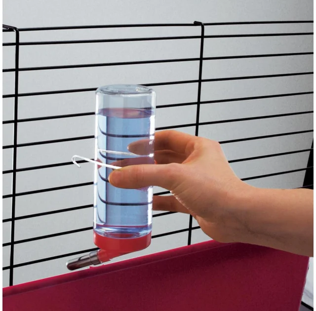 Поїлка Ferplast L180 Drinky 75-drinking Bottle, червона для дрібних тварин