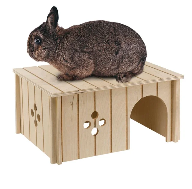 Дерев'яний будиночок Ferplast Sin 4647 L Wodden House Rabbit для дрібних тварин