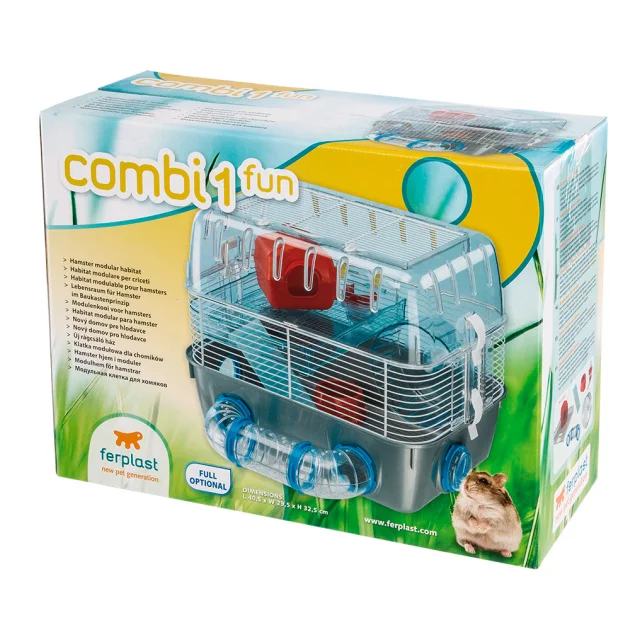 Двоповерхова клітина Ferplast Cage Combi 1 Fun для хом'яків з ігровою зоною