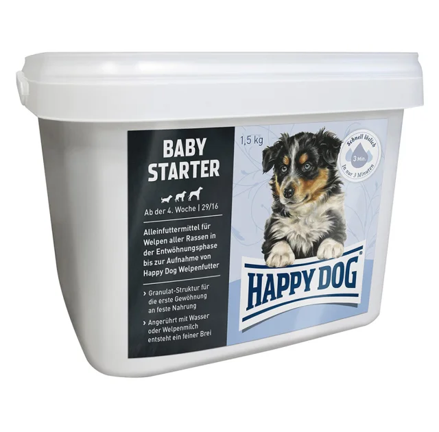Сухий корм Happy Dog Baby Starter для цуценят середніх порід порід від 4-х тижнів, 1.5 кг