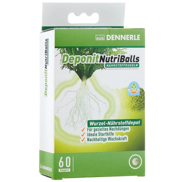 Корневое удобрение в виде шариков Dennerle Deponit NutriBalls для аквариумных растений, 60 шт.
