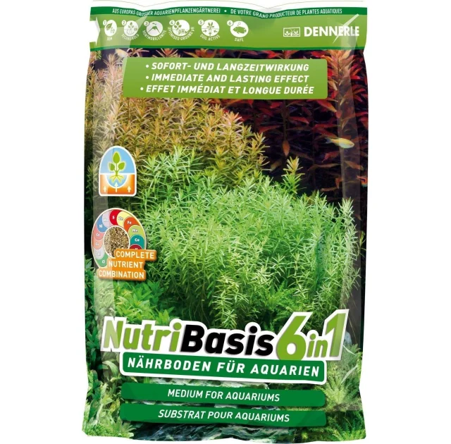 Ґрунтова підгодівля Dennerle Nutri Basis 6 in 1 для акваріумних рослин, 4,8 кг