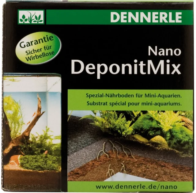 Спеціальна грунтова підгодівля Dennerle Nano Deponit Mix для міні-акваріумів. Готова суміш, 1 кг