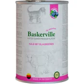 Вологий корм Baskerville Super Premium Kalb Mit Brlaubeeren для котів, телятина з чорницею, 400 г